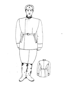 Рисунок ватной куртки кавалерийского 
	образца из ГОСТ 1122-41