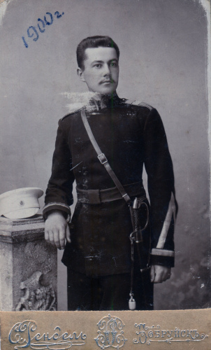 Рисунок 1. Выпускник Технической школы 
	артиллерийского ведомства, кандидат на классную должность, переименованный из технических мастеров 1-го разряда А.И. Карелин в период службы в Бобруйском окружном 
	артиллерийском складе